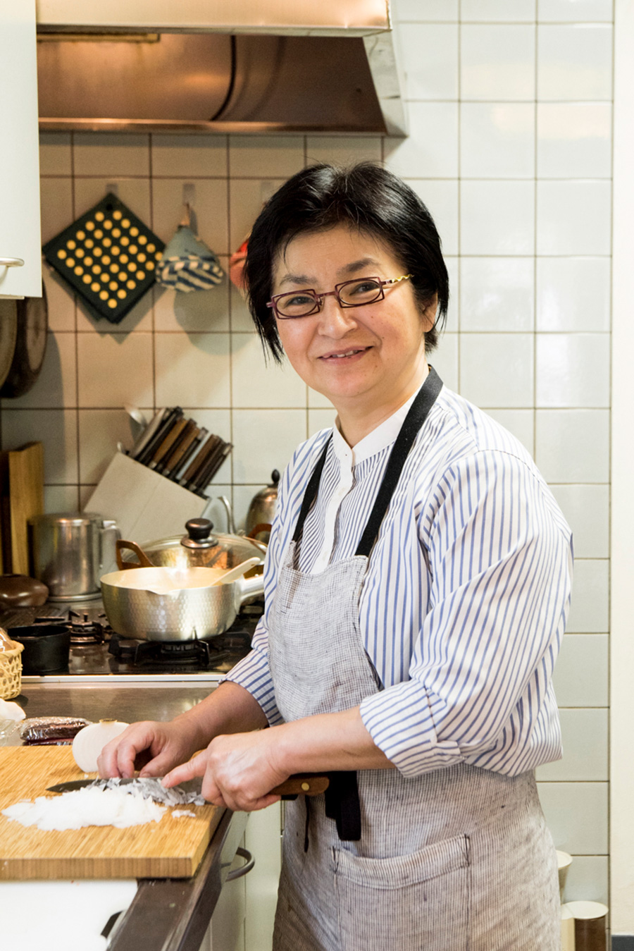 林幸子先生。南青山で料理教室「アトリエ・グー」を開催。