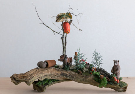 ジオラマでメリークリスマス 木の実のカタチを楽しむ ホリデーアレンジメント ジオラマでメリークリスマス 木の実のカタチを楽しむ ホリデーアレンジメント