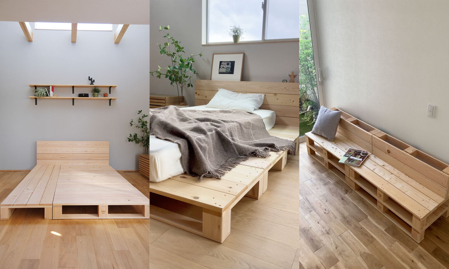 家族構成の変化にも対応パレットを組み合わせて自在に家具を作る | ToKoSie ー トコシエ