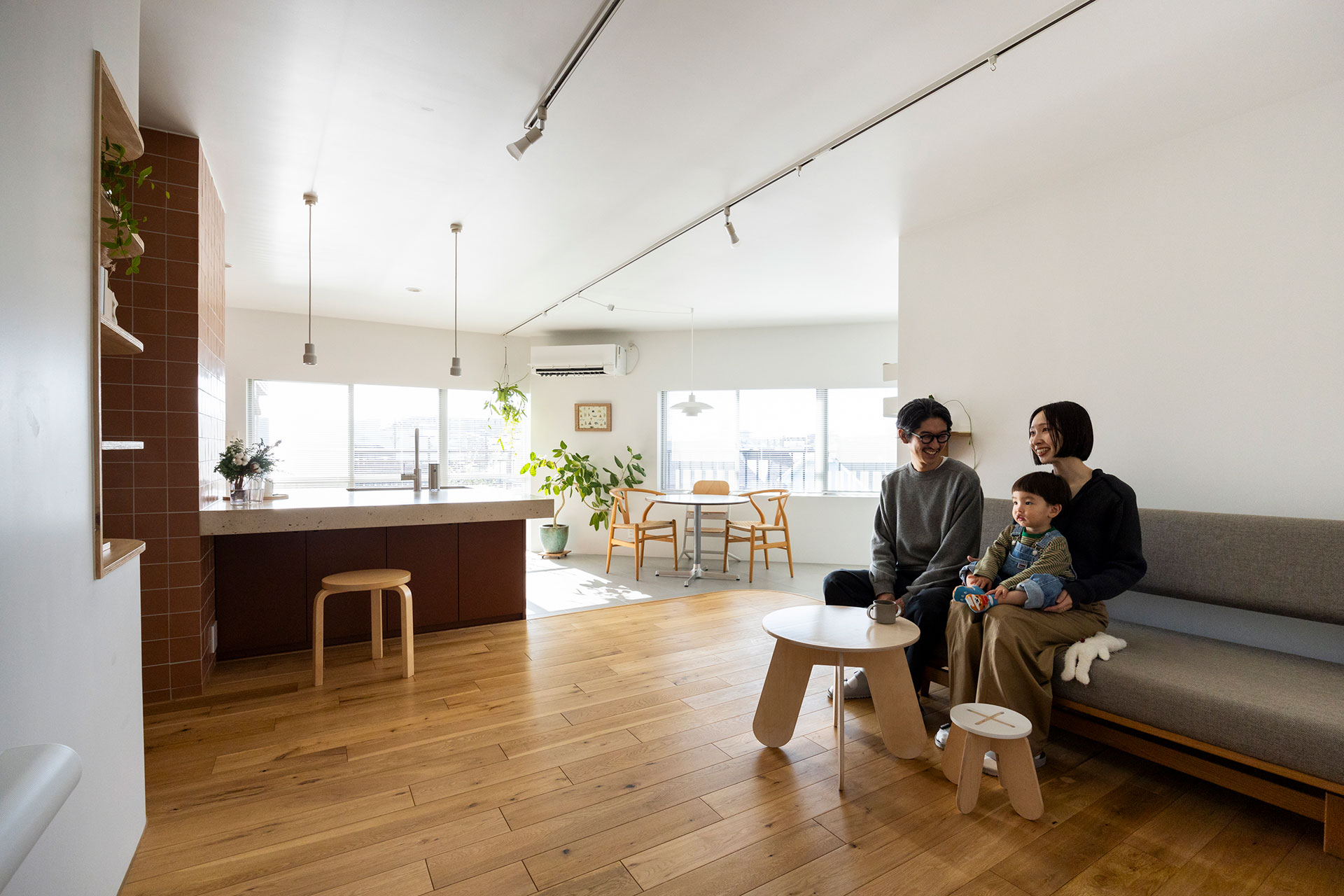 Kさんご家族。大好きなインテリアを楽しむ暮らしを実現。