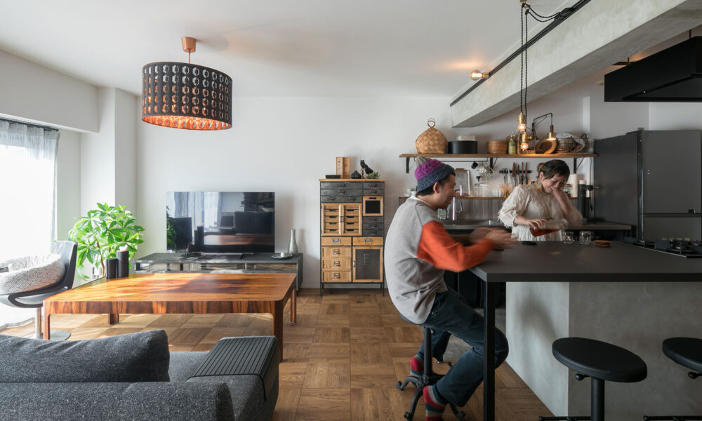 素材で楽しむ 異なるスタイルを合わせた インテリアコーディネーターの住まい 素材で楽しむ 異なるスタイルを合わせた インテリアコーディネーターの住まい