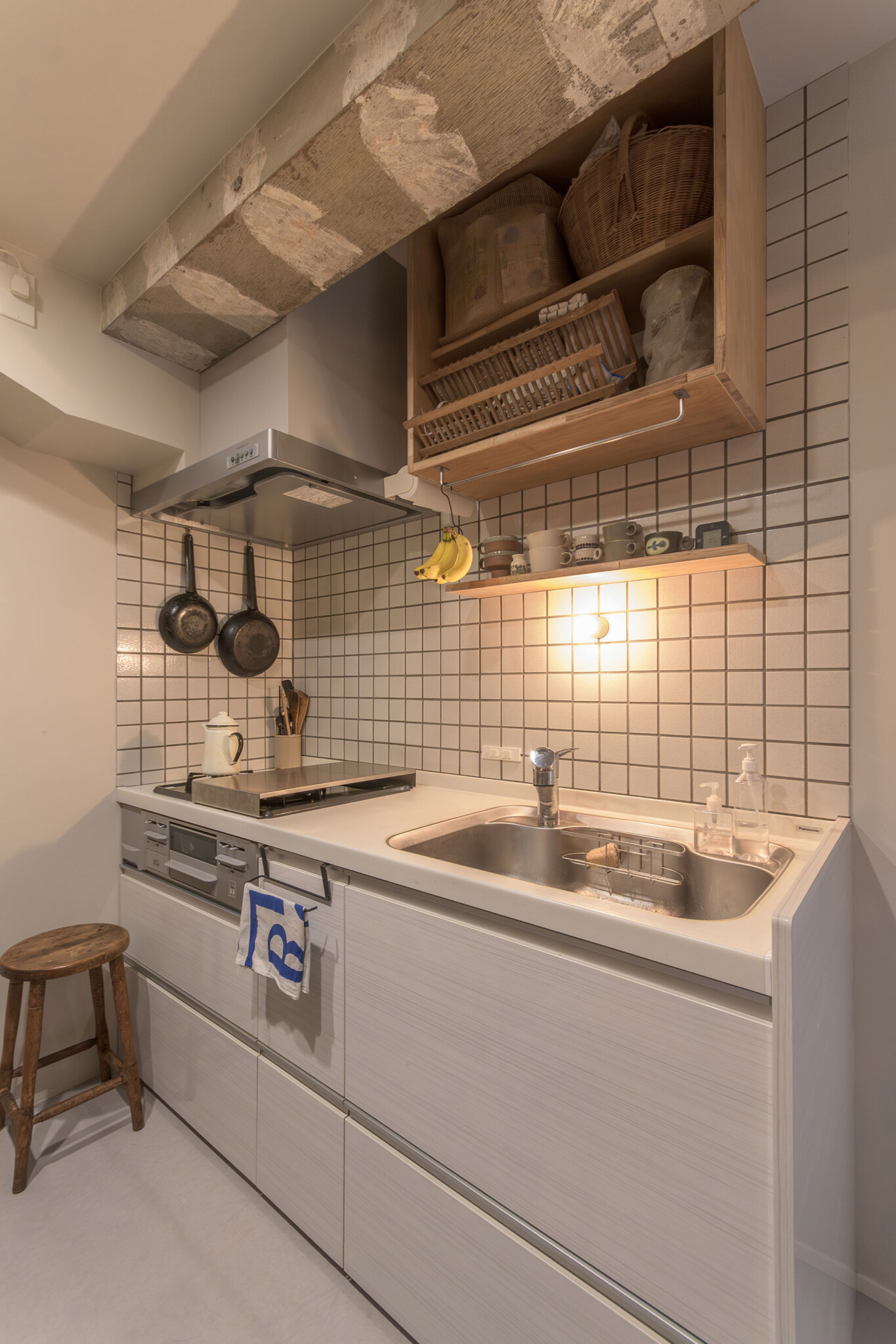 キッチンは既存のものをそのまま利用した。