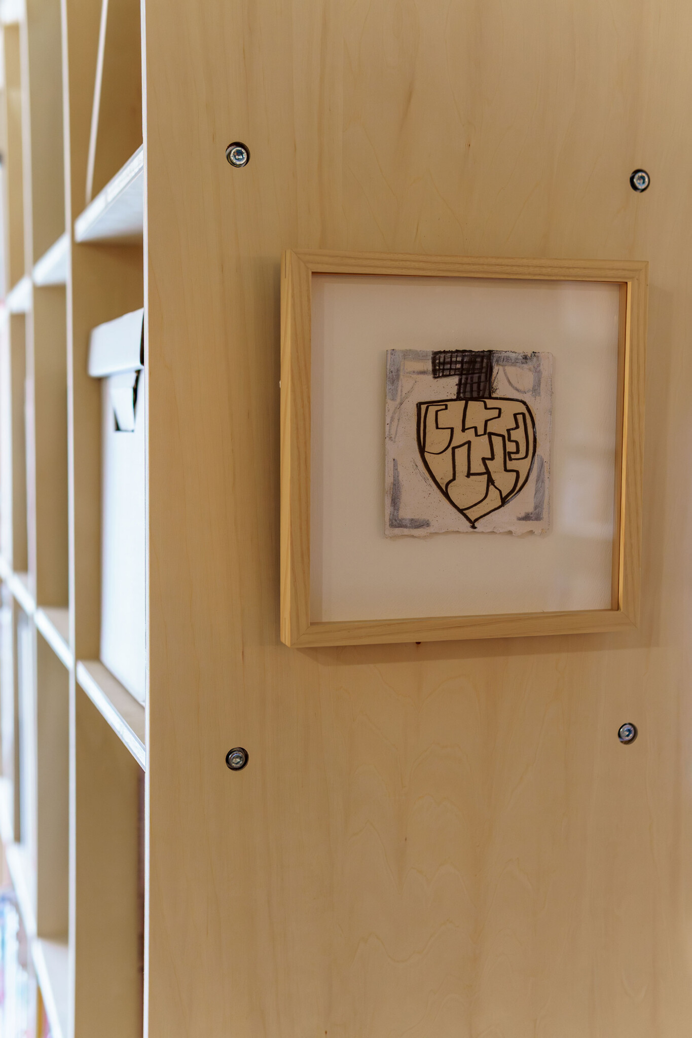 お気に入りの版画は、松林誠氏の作品。