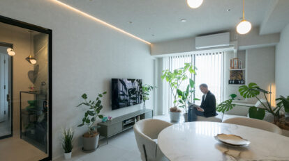 人生で3回目のリノベーション 色や質感をていねいに重ねて 統一感のある上質な空間に