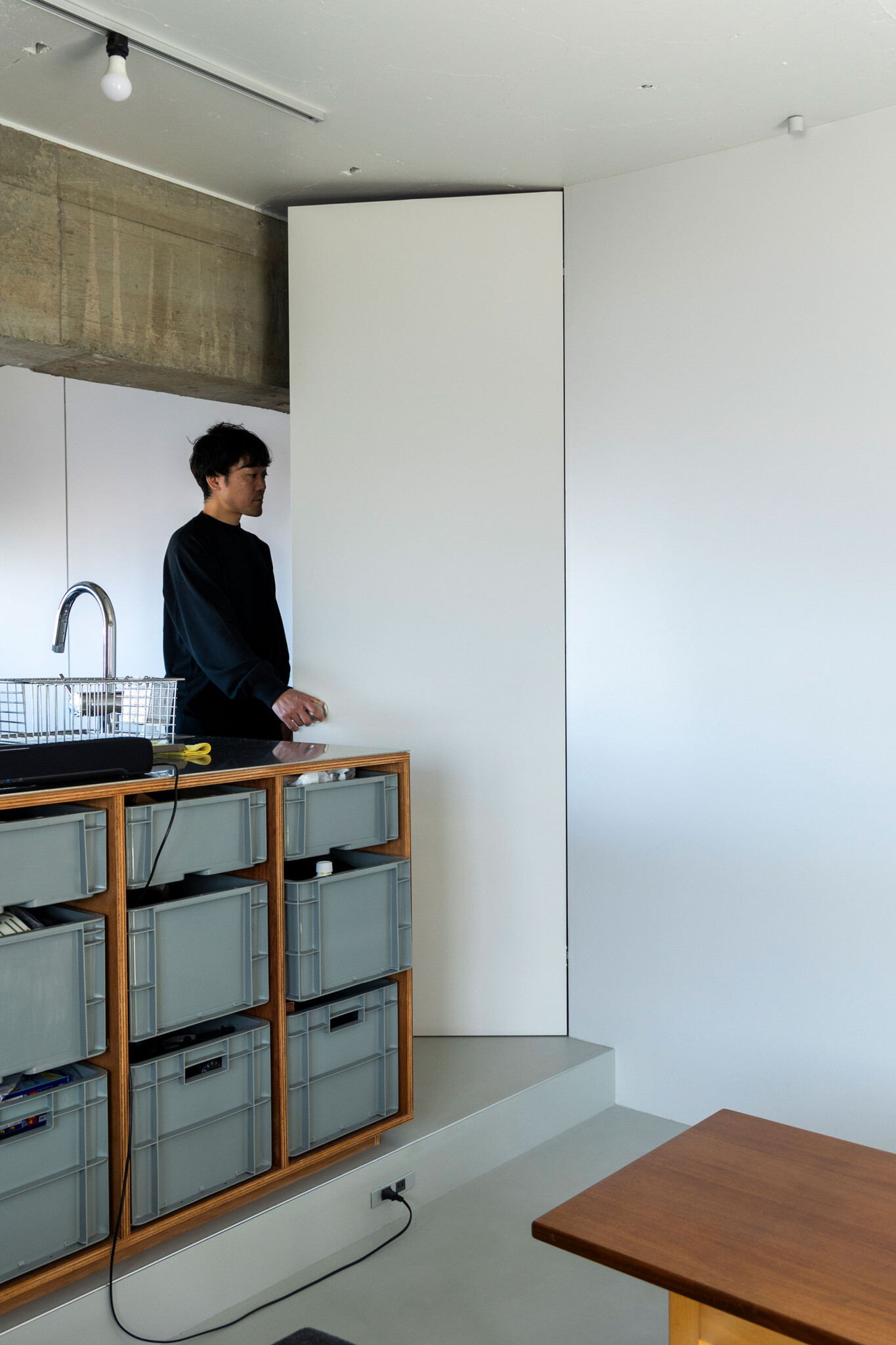 ドアの奥に、容量たっぷりのWICも設けた。