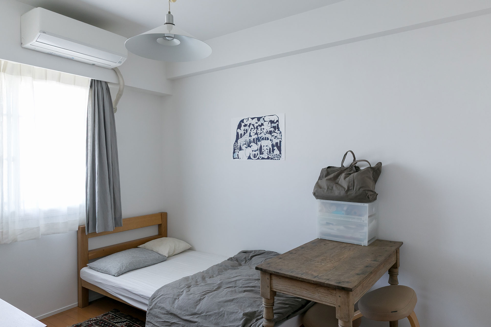 大学生の次男の部屋。